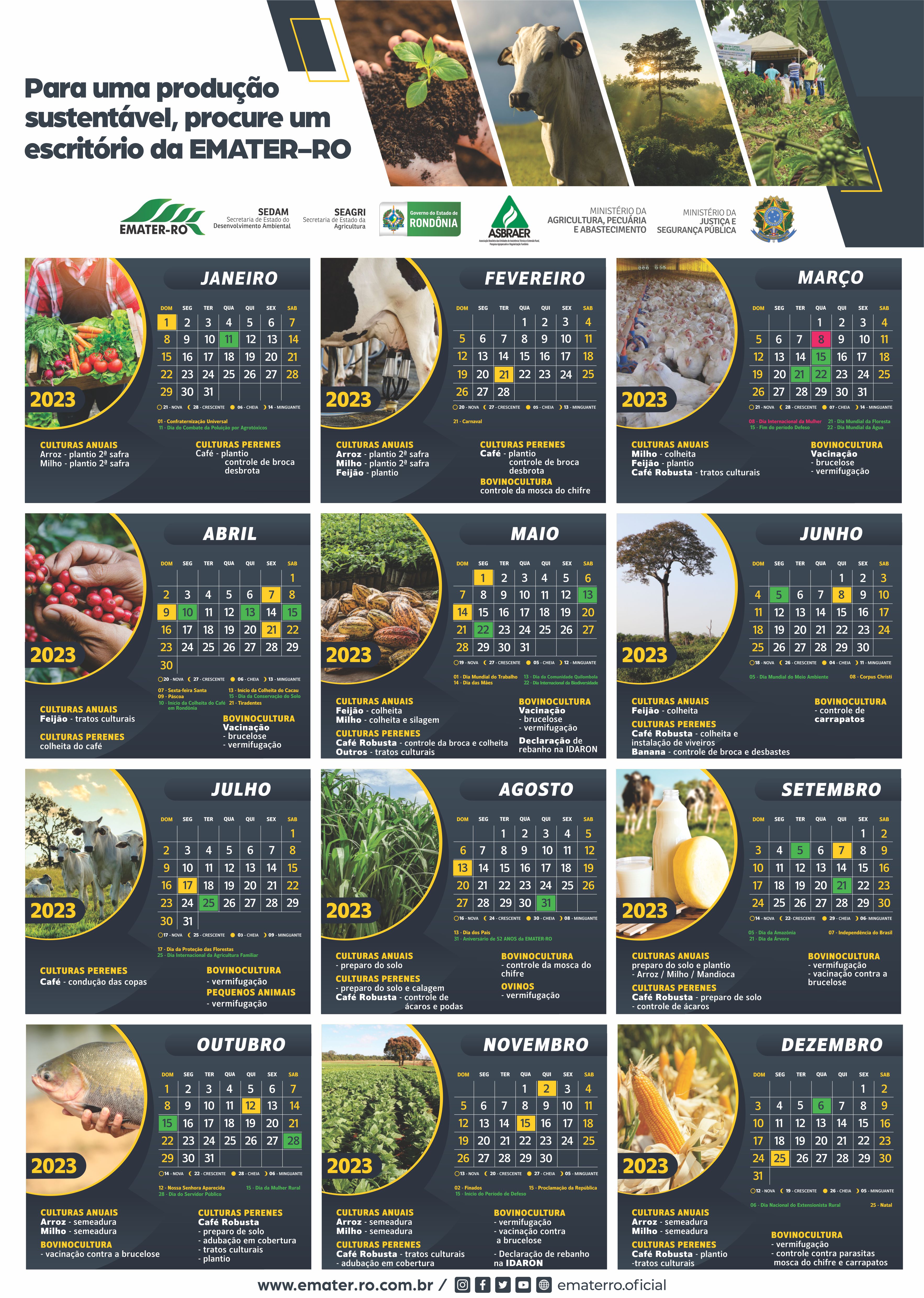 Calendario agricola 2023