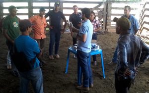 As aulas práticas foram realizadas na propriedade rural do produtor Amilto Silvério.