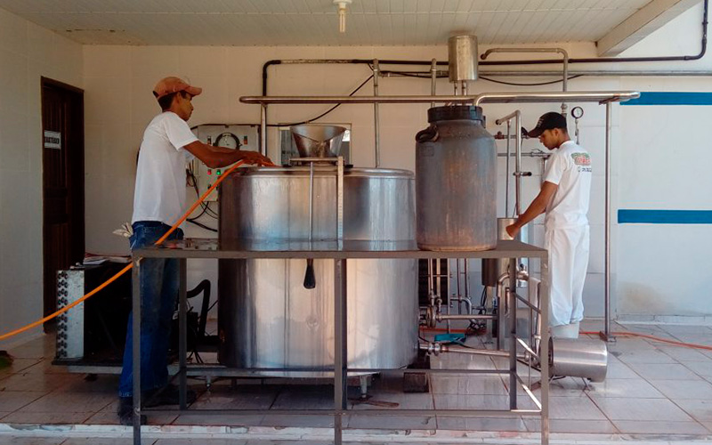 A fábrica se encontra em fase de teste.