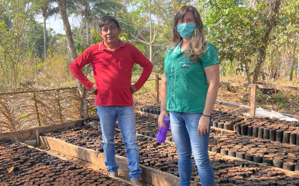 A Emater-RO presta assistência técnica aos indígenas na condução e manejo de diversas culturas.