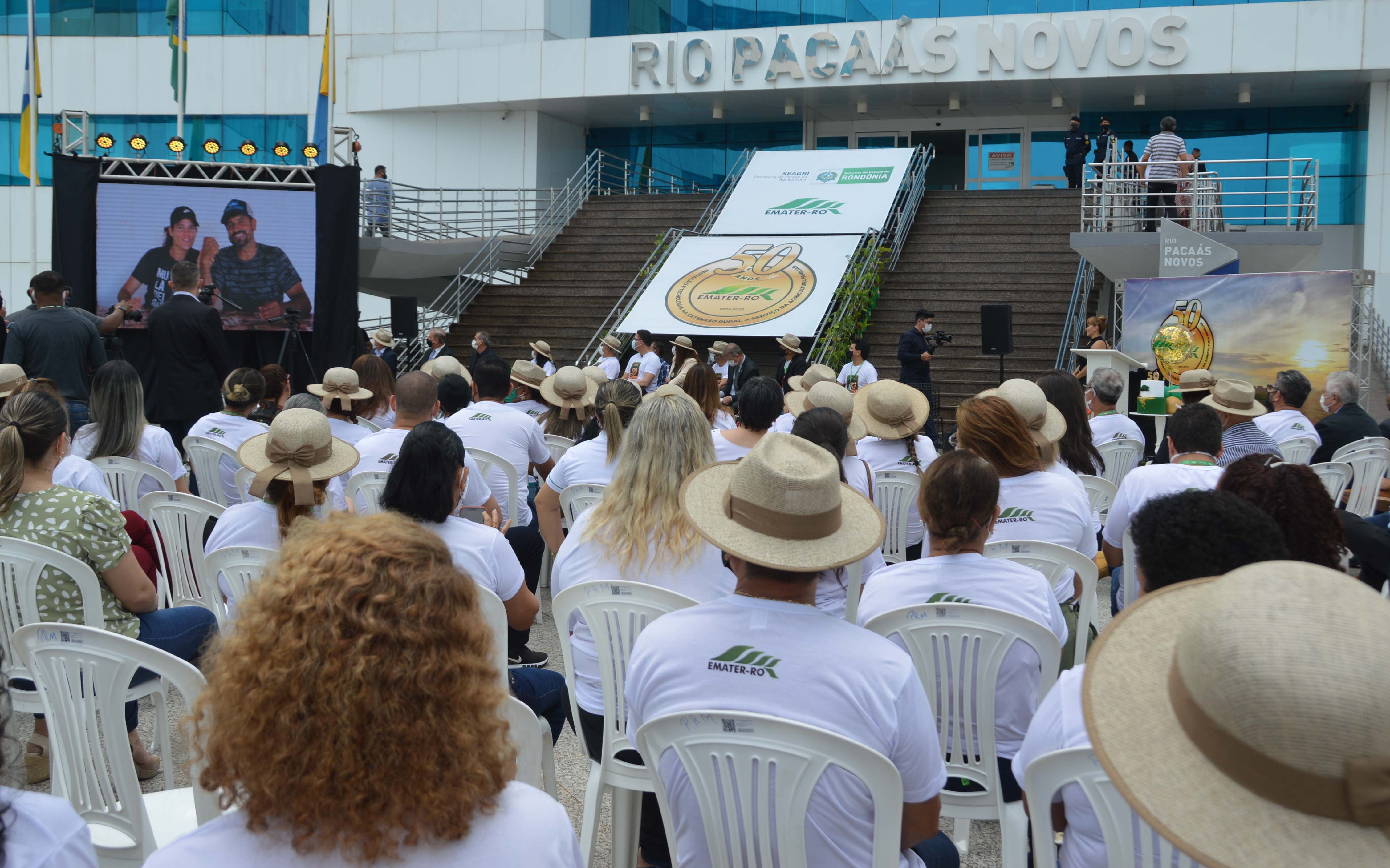 Celebração dos 50 anos da Emater foi realizado no no Palácio Rio Madeira, sede do Governo de Rondônia.