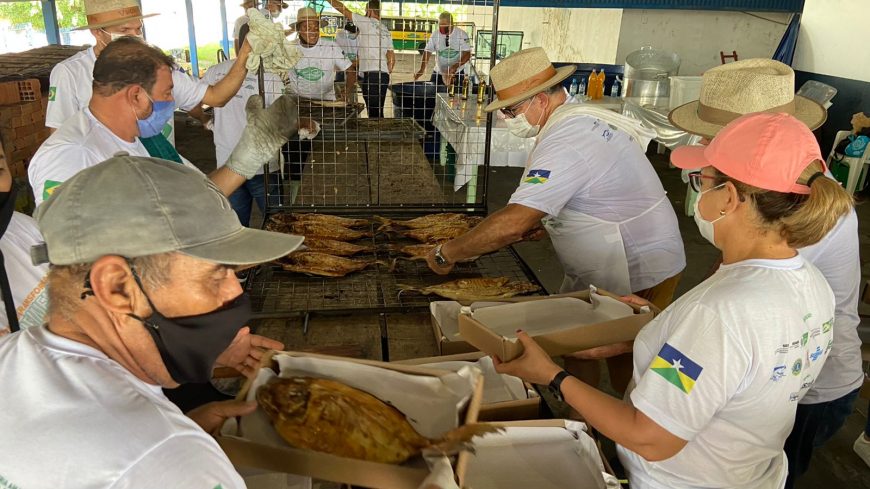 Mais de 60 pessoas estiveram envolvidas no “II Festival Nacional do Tambaqui na Amazônia” em Ji-Paraná.