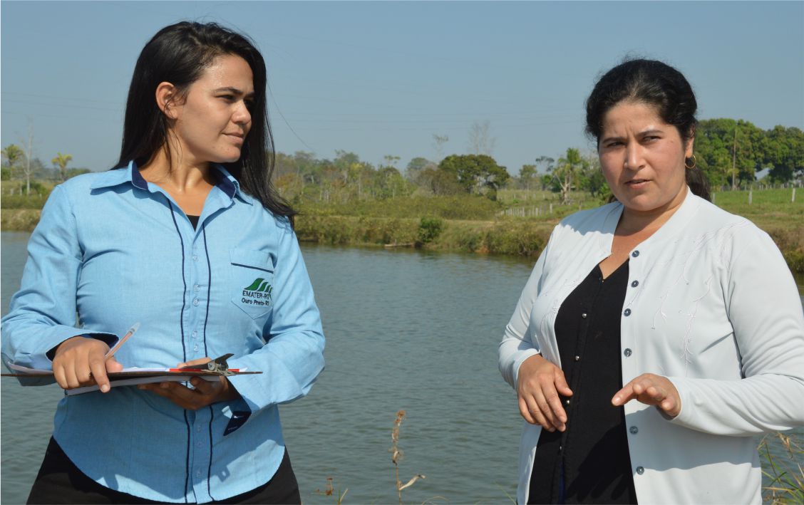 Extensionistas da Emater-RO atuam junto com as mulheres do campo pela melhoria da qualidade de vida.