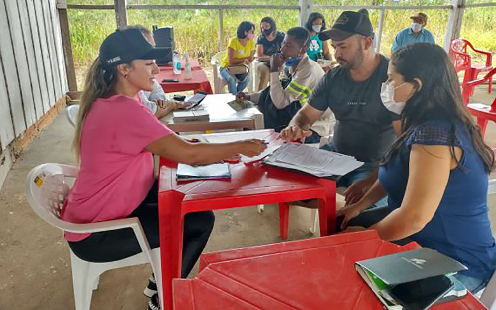 Mutirão aconteceu na comunidade do projeto de assentamento Águas Claras.