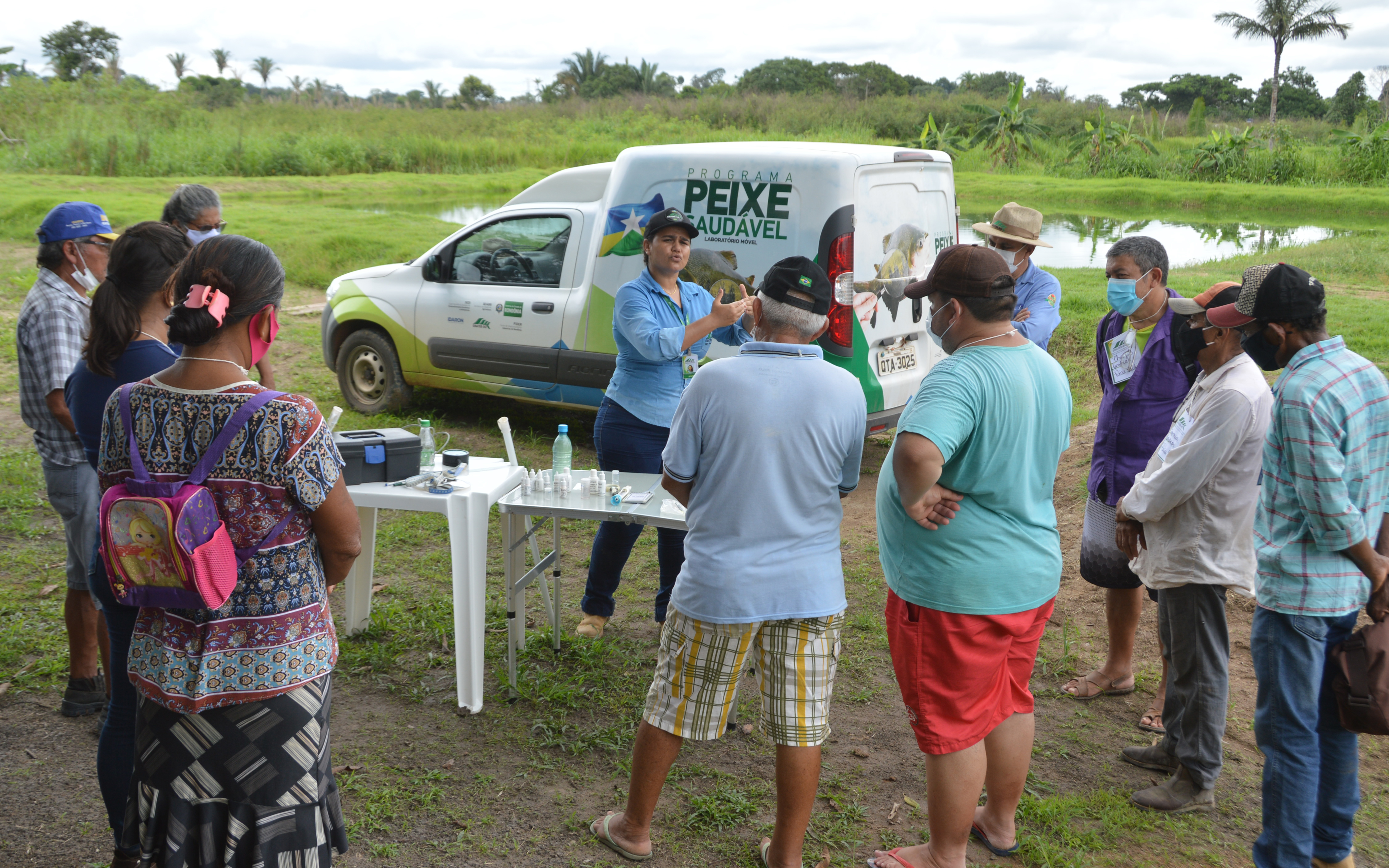 O programa “Peixe Saudável” proporciona incentivo à produção com atendimento direto ao piscicultor da agricultura familiar.