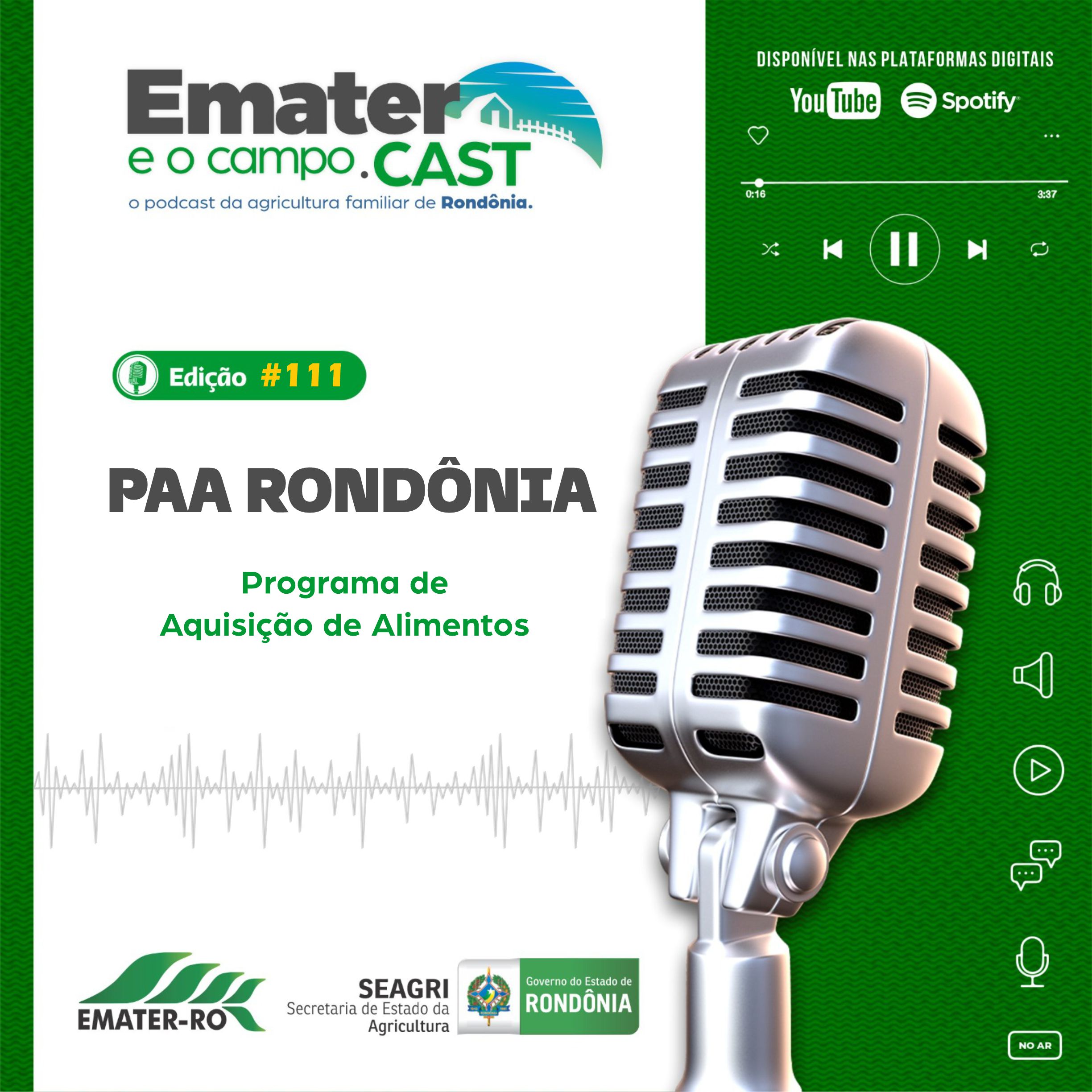 PodCast#111 Programa de Aquisicao Alimentos PAA-Rondonia