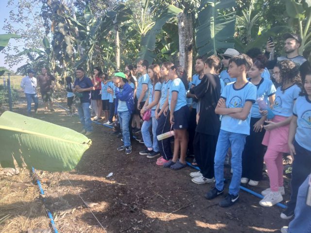 Vitrine tecnológica no parque Vandeci Rack é uma estação educativa permanente Vitrine tecnológica no parque Vandeci Rack é uma estação educativa permanente